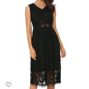 Black Lace Dress. Size Medium
